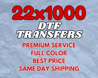 DTF Transfers: Full Color Heat Press Decals, Gang Sheet Printing, Bulk Order Available
