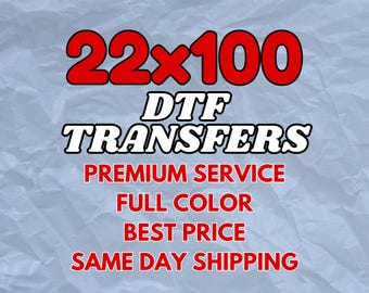 DTF Transfers, Direct to Film Print, Custom Press Ready Tramsfer: for Apparel and Bags