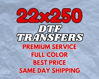 DTF Transfers, Iron on Decals, Direct to Film Prints, Custom Ready to Press Designs
