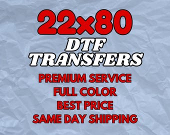 Personalized DTF Transfers, Direct to Film Prints, Bulk Sheets, Ready to Press, for Shirts