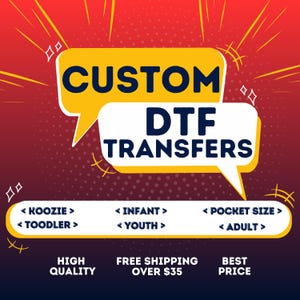 DTF Transfers, Custom DTF Transfers, Gang Sheet, Custom Dtf Print, Ready To Press DTF Sheet, Hot Peel Dtf Transfer, Heat Transfers, Bulk dtf