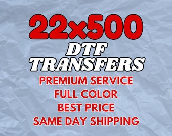 DTF Transfers, Gang Sheet, Ready to Press, Iron on Decals, Custom Direct to Film