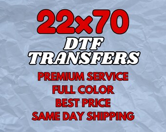 Custom Ready to Press DTF Transfers, Direct to Film Prints, for Shirts, Hoodies, Apparel