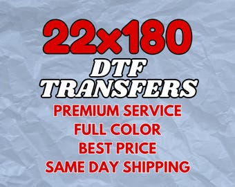 Gang Sheets DTF Transfers, Ready to Press, Custom Prints, for Clothing Businesses