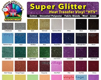4 roll 8x60 Super Glitter Heat Transfer thermal | Etsy