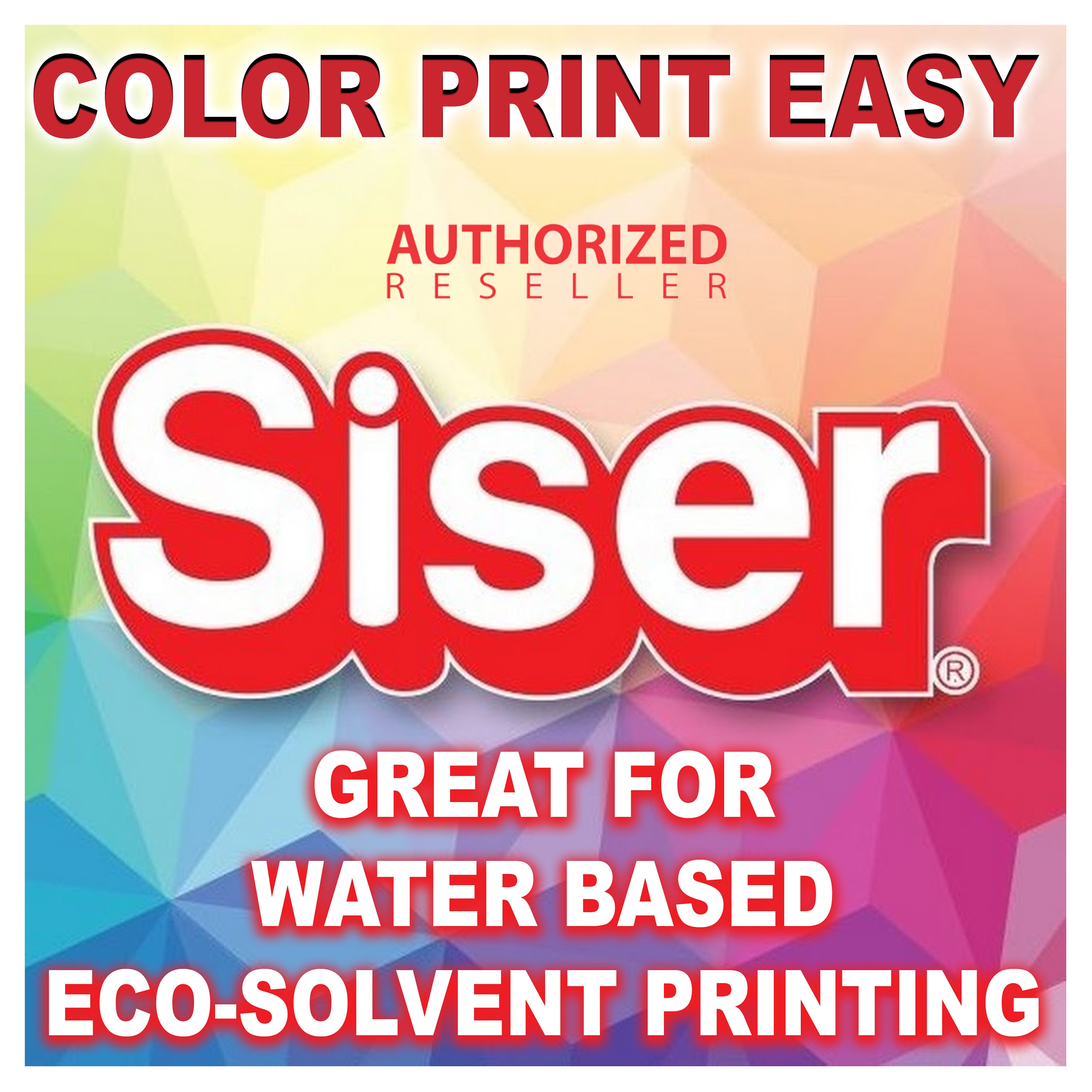 Siser Color Print Easy 13x19 Sheets. HTV for Eco Solvent and Water Based  Eco Solvent Ink 