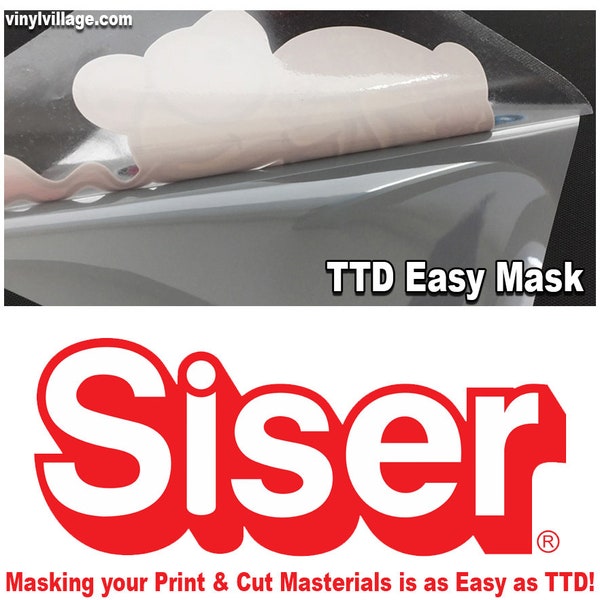 Siser TTD Easy  Mask  8.5"x11". ' 11'x'17',  20"x25feet, 20"x50feet,  20"x75feet