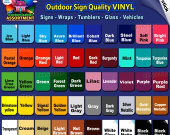 5 roll 24x10ft Adhesive Backed Vinyl YOU PICK COLORS Outdoor sign quality great on Craft cut cutters Gloss, wraps, tumblers, glass, vehicles