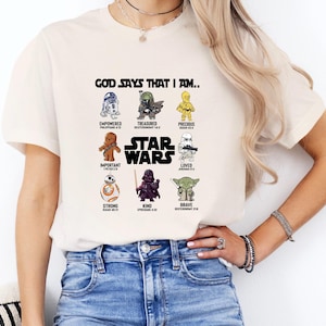 Disney Star Wars T-shirt, God Says That I Am Star Wars Shirt, Star Wars Fun Gift, Disney Movie Shirts, Disney Religious Quotes Shirt
