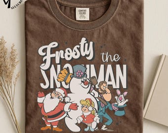 Frosty the Snowman Christmas T-shirt, Retro Snowman Christmas Shirt, Festive Winter Graphic Tee, Cute Holiday Tee, Christmas Gift