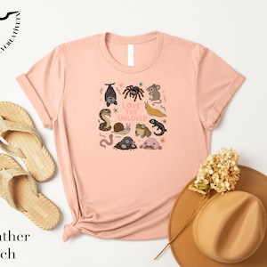 Love The Unloved T-Shirt, Cute Weird Animal Tee, Creepy Critter Shirt, Science Nerd Top, Animal Lover Graphic T-Shirt image 5