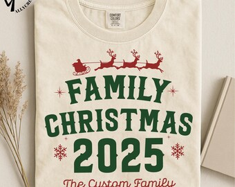 Comfort Colors® Family Reunion Shirts, Matching Christmas Vacation Tee, Custom Family Christmas Matching Shirts, Holiday Outfits for Family