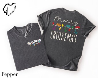 Custom Merry Cruisemas Shirt, Christmas Holiday Trip Tshirt, Matchin, g Christmas Cruise Shirt, Family Christmas Pajamas, Cruise Group Tee