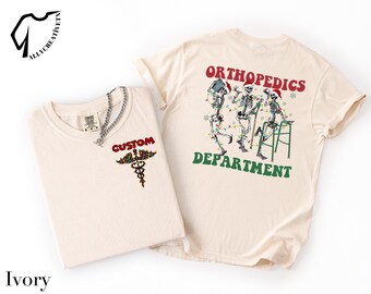 Custom Ortho Nurse T-Shirt, Pediatric Orthopedics Nurse Shirt, Custom Ortho Christmas Nurse Sweatshirt, Ortho Group Team Nurse Tee