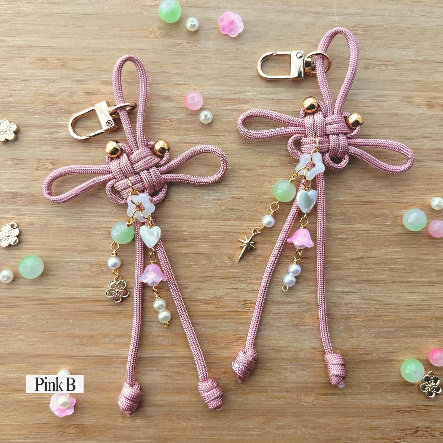 Good Luck Norigae Knot Bag Charm: Customizable Purse Accessory
