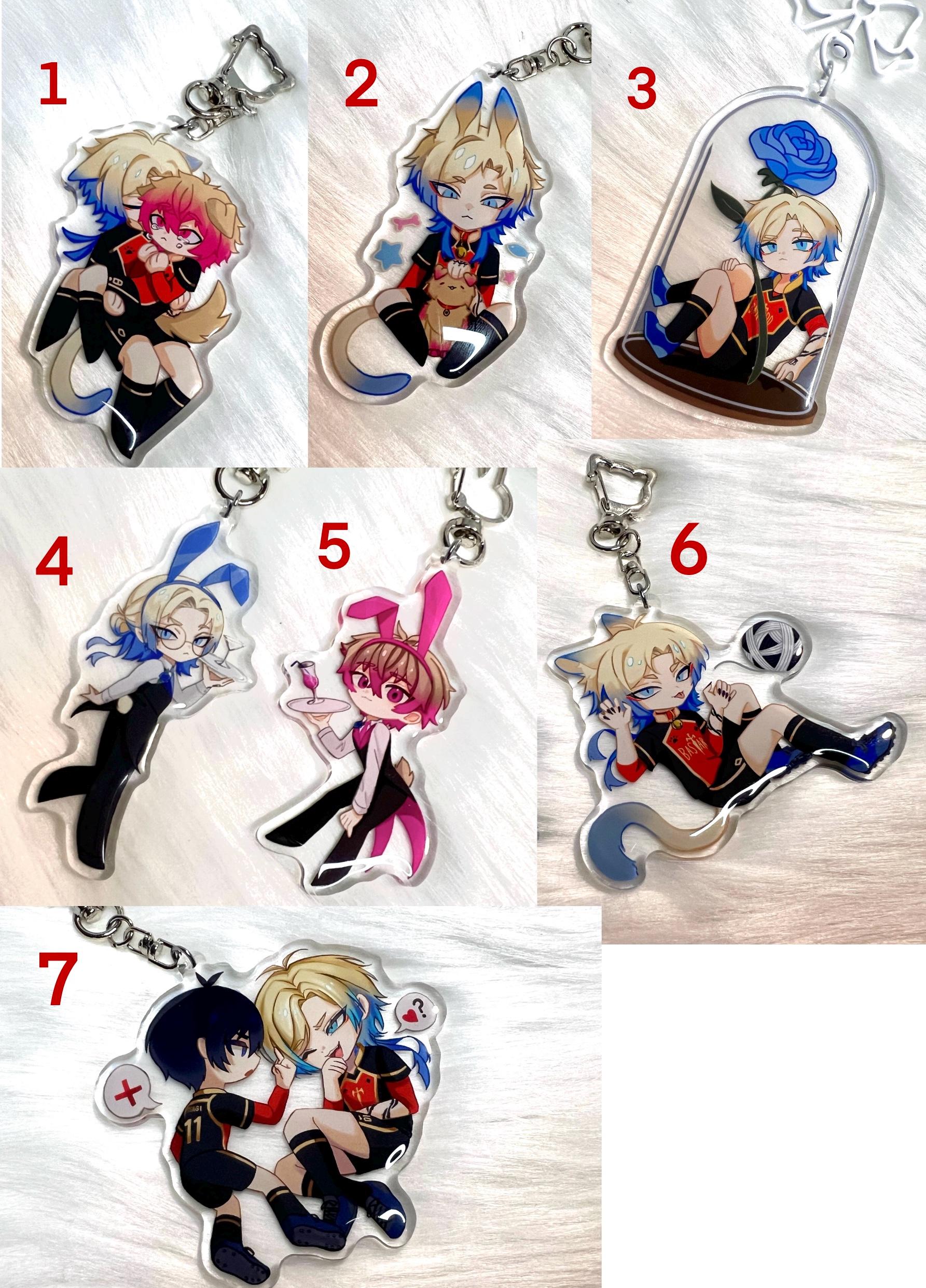 ま*ー様 ブルーロック USA限定 カイザー 潔 キーホルダー 同人アクセサリー・小物系 【ブルーロック】アクリルキーホルダー