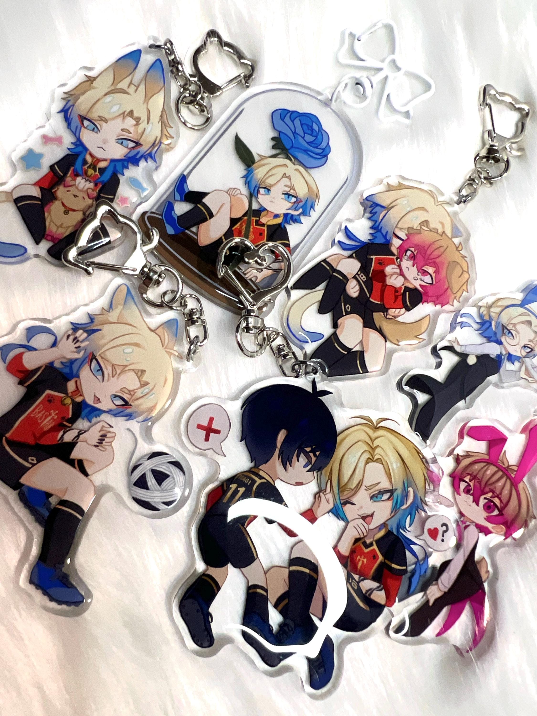 ま*ー様 ブルーロック USA限定 カイザー 潔 キーホルダー 同人アクセサリー・小物系 【ブルーロック】アクリルキーホルダー