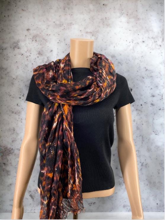 Foulard Carré En Laine M&S - Neuf Sans étiquette - Pour Femme - Hiver Chaud