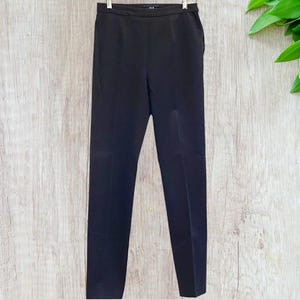 VINTAGE GAP -- Dress Pants, Black, Straight Leg, Side Button and Zip, Tall Woman