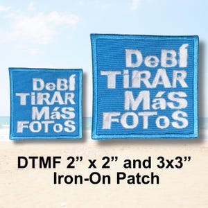 Bad Bunny Iron On Patch - 2” Patch - DTMF - Debi Tirar Mas Fotos