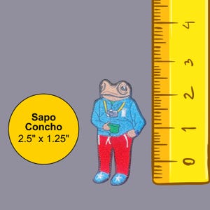 Mini Sapo Concho Patch, 2.25”x1.25”| Iron-On