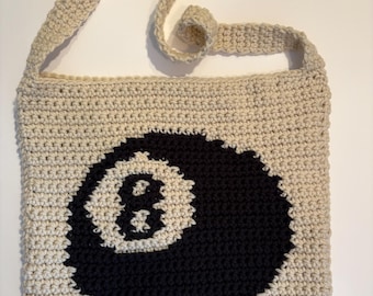 Crochet 8-Ball Tote (Customizable)