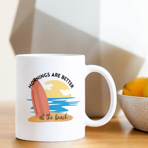 Ceramic Coffee or Tea Mug, Perfect Beach Mug for your Coffee or Beach Lover, Charming Beach House Decor, Ocean Mug, Coffee Lover Gift,