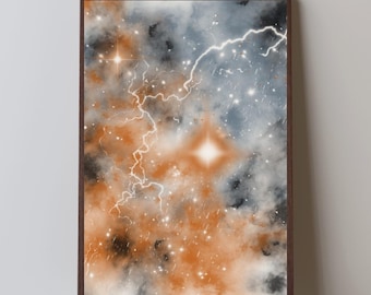 Ignition Abstract Art Print | Stormlight Series | Modern Celestial Wall Art (Digital Download)
