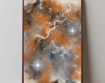 Starfall Abstract Art Print | Stormlight Series | Modern Celestial Wall Art (Digital Download)