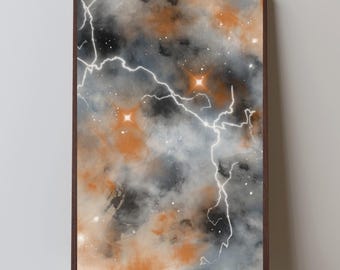 Charged Sky Abstract Art Print | Stormlight Series | Modern Celestial Wall Art (Digital Download)