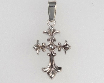 925 sterling silver medieval style cross