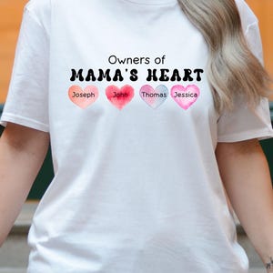 Personalized Family Heart T-Shirt: Mother&#39;s Day Keepsake Tee