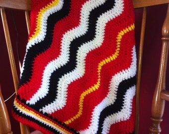 Our Favorite Mouse inspired Ripple crochet baby blanket