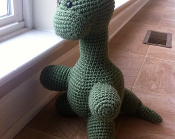 Bryce the Brontosaurus……stuffed crochet dinosaur toy….So Cute!