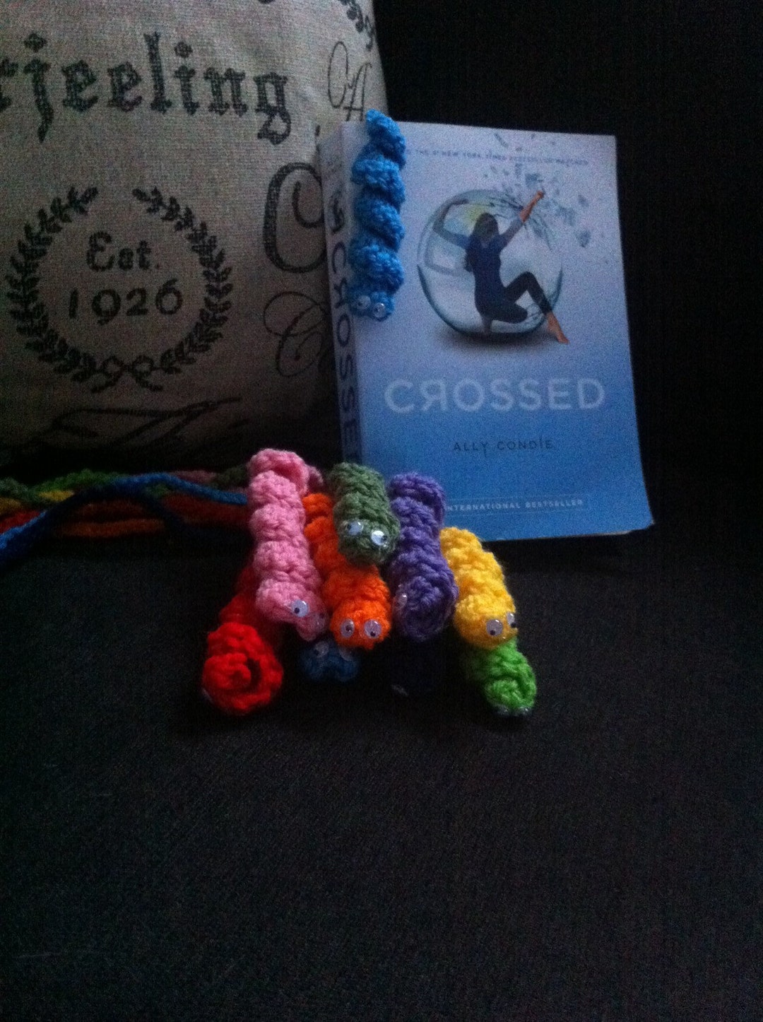 Set of Crochet Bookworm Bookmarks - Etsy
