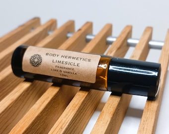 Lime Vanilla handmade natural organic refreshing skin moisturizing bath all day  essential oils summer spring 10ml perfect gift