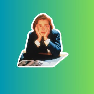 X-Files Sticker | Mulder and Scully | 3 Inch Pop Culture Decal | UFO, Conspiracy, Paranormal Fans