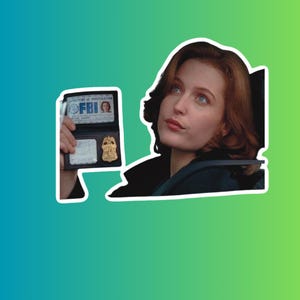 X-Files Sticker | Mulder and Scully | 3 Inch Pop Culture Decal | UFO, Conspiracy, Paranormal Fans