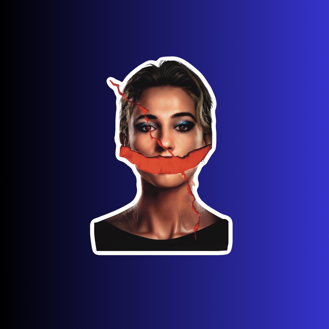 Noami Sticker Smile 2 Movie Sticker Naomi Scott – Horror Film Fan Art, Minimalist ...