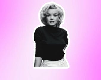 Marilyn Monroe Sticker | Classic actress | Golden age of Hollywood | movie gift
