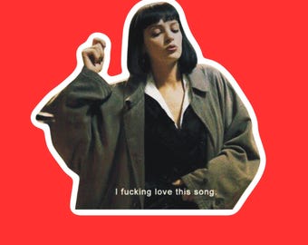 Pulp Fiction Sticker | Film Aufkleber | 90er Jahre Popkultur | Tarantino Film Aufkleber