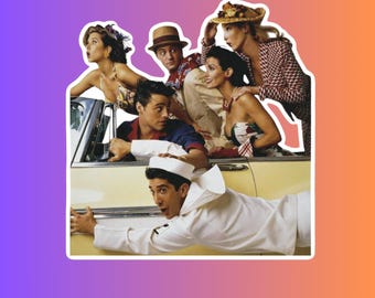 Friends TV Show Sticker – Central Perk, Iconic Quotes, Ross, Rachel, Chandler, Monica, Phoebe, Joey, Pop Culture Vinyl Decal