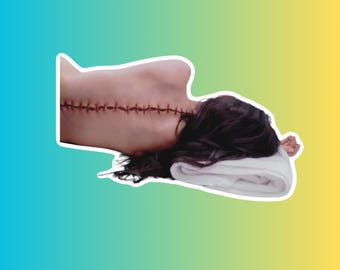 The Substance Movie Sticker  – Demi Moore, Sci-Fi Film Fan Art, Minimalist Design, Movie Merchandise, Unique Gift for Movie Lovers