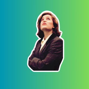 X-Files Sticker | Mulder and Scully | 3 Inch Pop Culture Decal | UFO, Conspiracy, Paranormal Fans