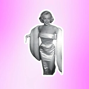 Marilyn Monroe Sticker | Classic actress | Golden age of Hollywood | movie gift