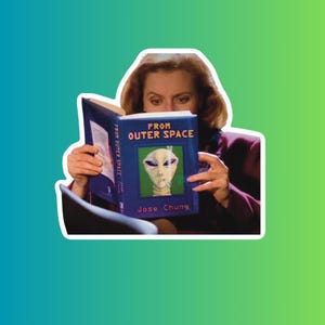 X-Files Sticker | Mulder and Scully | 3 Inch Pop Culture Decal | UFO, Conspiracy, Paranormal Fans