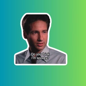 X-Files Sticker | Mulder and Scully | 3 Inch Pop Culture Decal | UFO, Conspiracy, Paranormal Fans