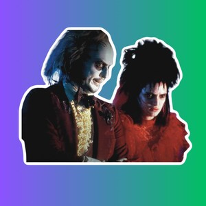 Beetlejuice Sticker | Movie Sticker |  pop culture   | Winona Ryder |  Tim Burton film