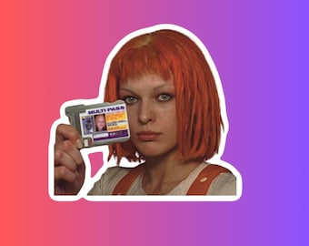 The Fifth Element Sticker | Movie Sticker | 1990s pop culture