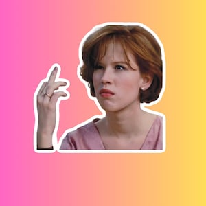 Sticker ontbijtclub | Filmsticker | Popcultuur uit de jaren 80